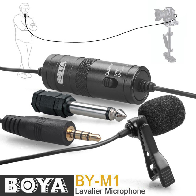 BOYA BY-M1 (Clip Microphone) ไมค์หนีบปกเสื้อ 